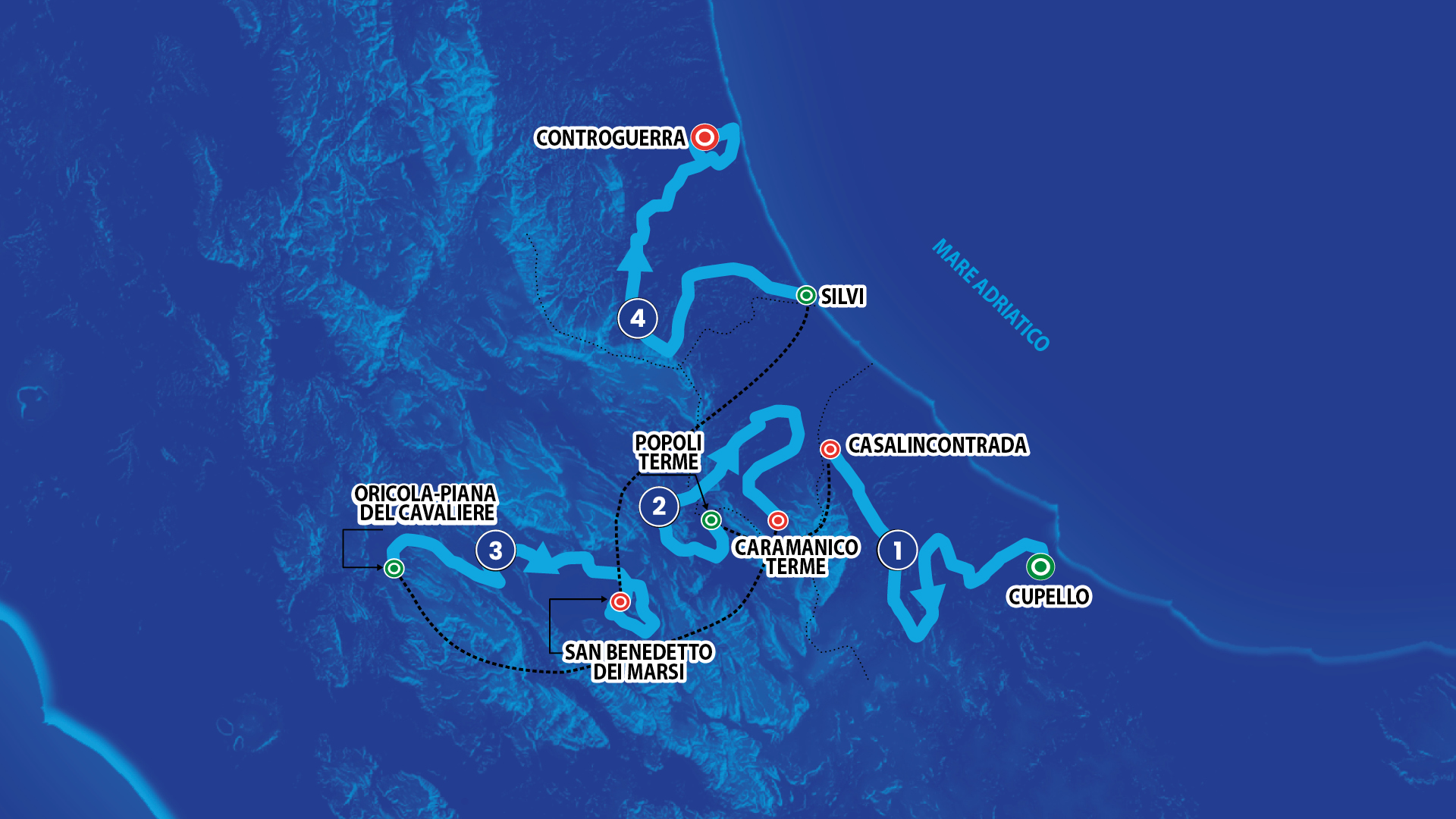 The route of the 2026 Giro d'Abruzzo unveiled: a challenge between sea and mountains