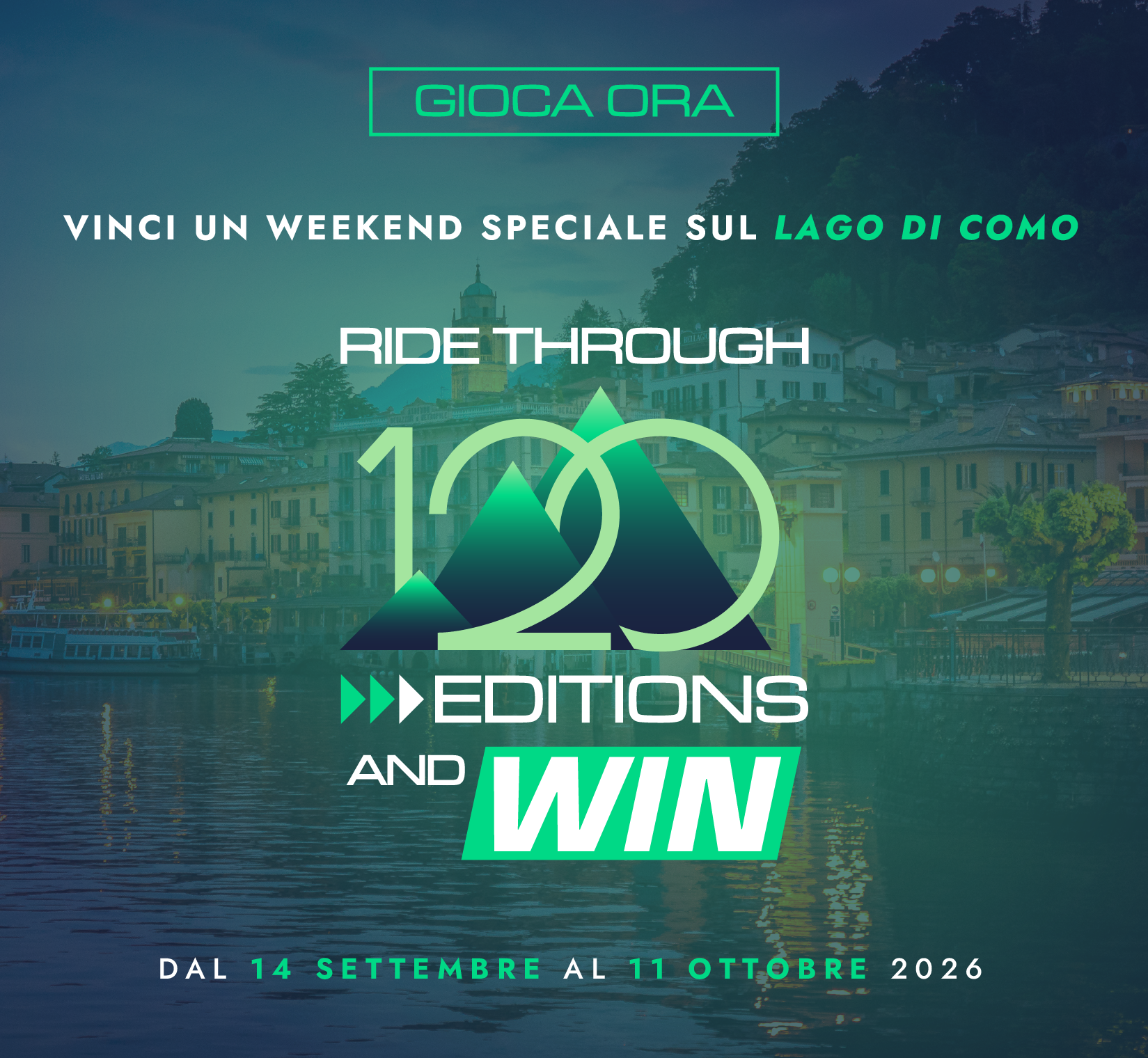 Vinci un weekend speciale sul Lago di Como 